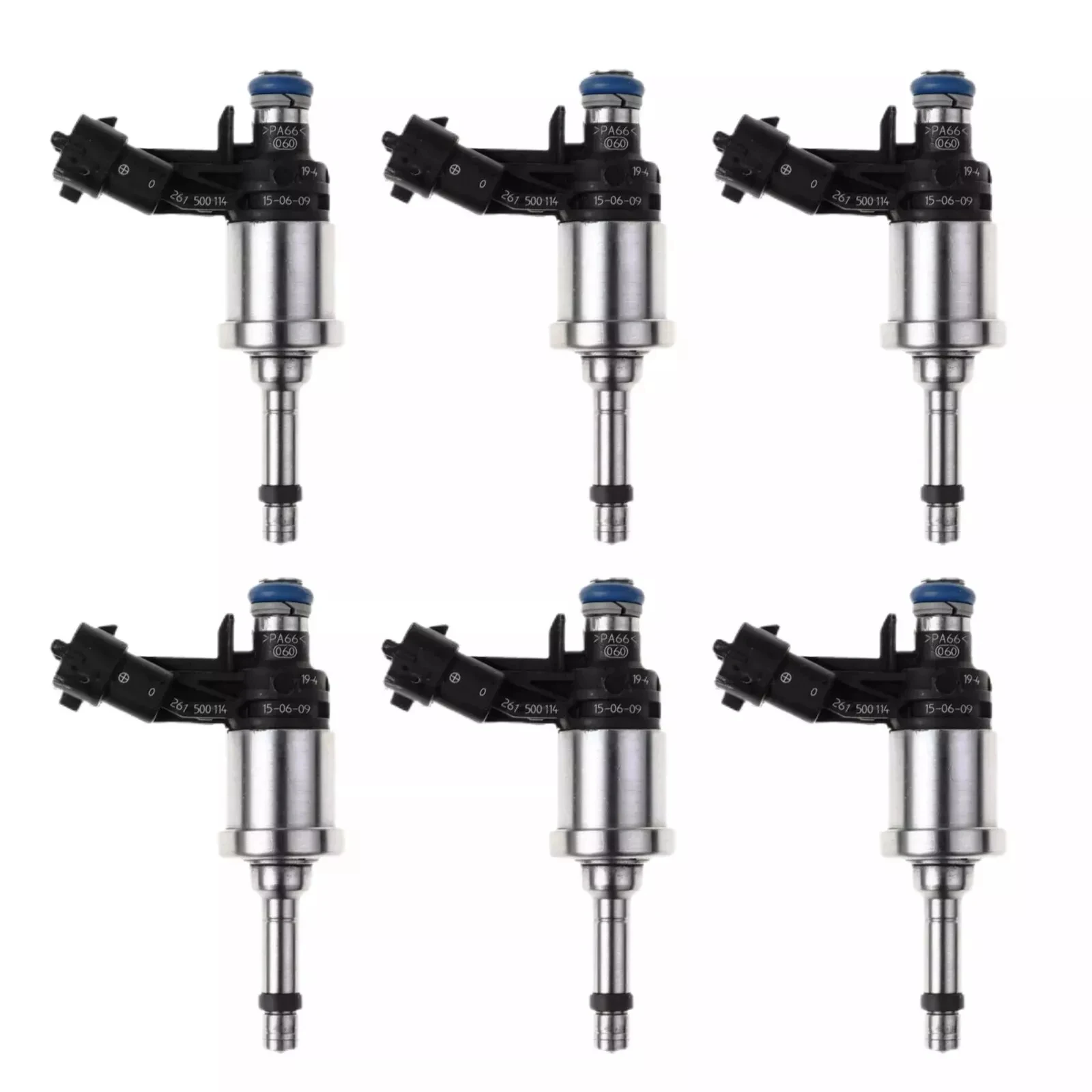 6x OEM 12638530 12632255 12611545 12669384 0261500114 Fuel Injector For Chevrolet Camaro Traverse GMC Acadia CTS 3.6L Auto Parts