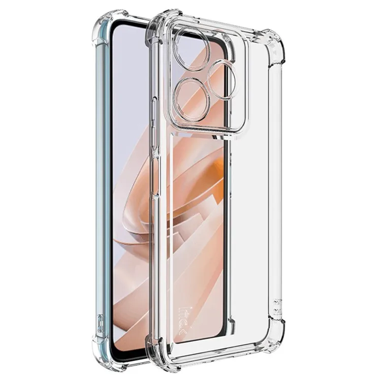 

IMAK UX-4 Series TPU Case for Xiaomi Redmi Note 13R 5G / 13 4G / Poco M6 4G Straight Frame Clear Phone Cover