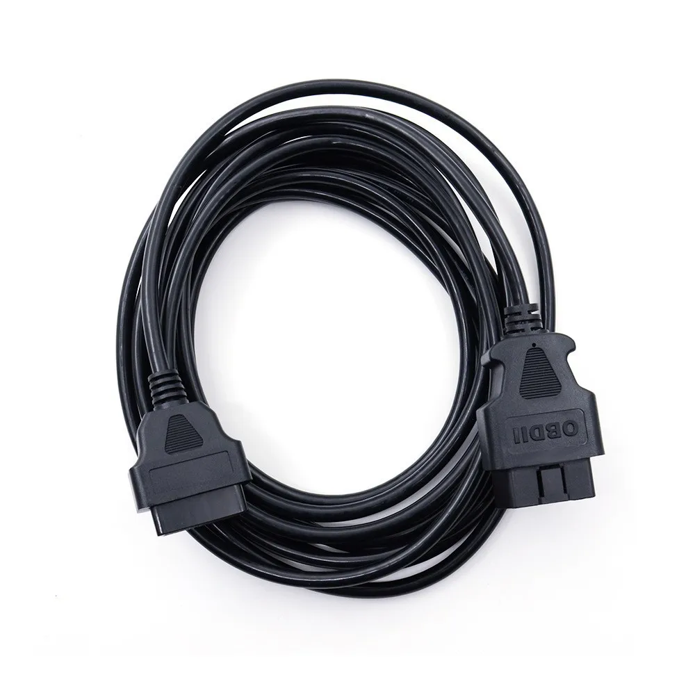 5 Meter Length Car OBD Extension Cord Male Convert to Female 16 Core 5M OBD2 16pin Connector Diagnosis Power Connection Cable