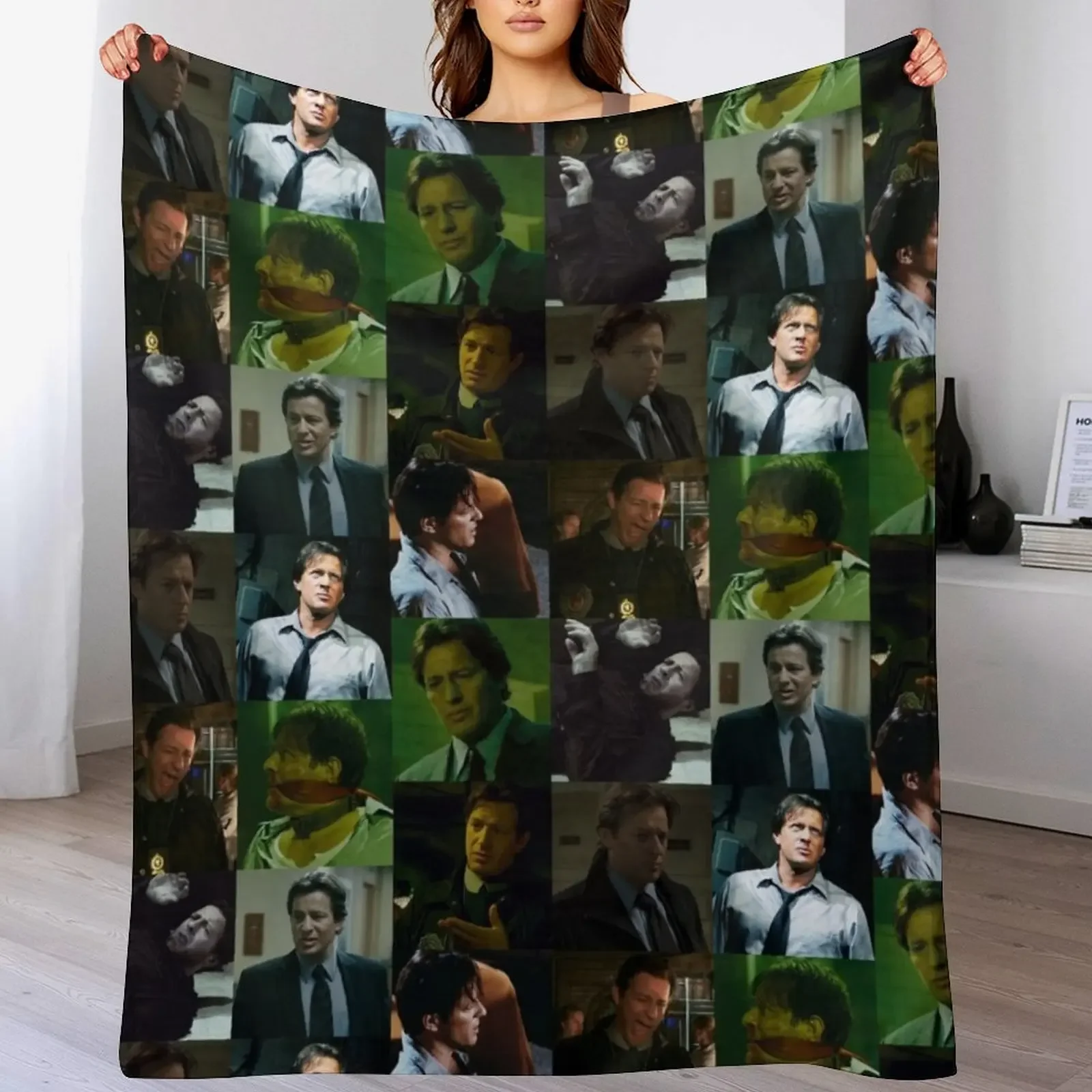 Mark Hoffman (Costas Mandylor) Throw Blanket Flannel Fleece Soft Warm Throw Blanket