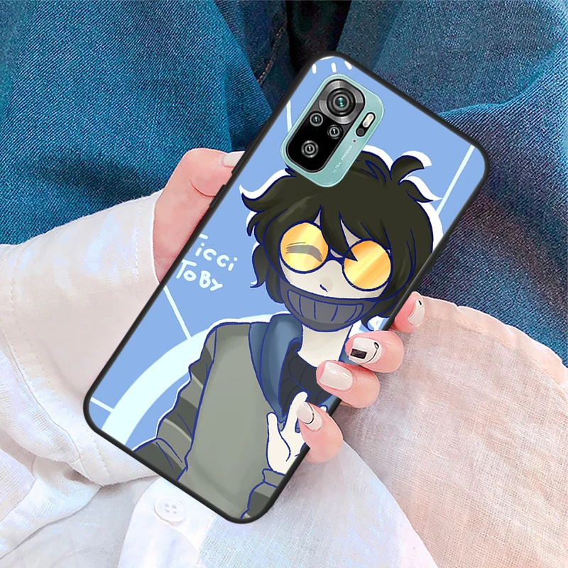 Creepypasta Ticci Toby  x reader Case For Xiaomi Redmi Note 11 10 9 8 12 Pro Plus 9S 10S 11S 12S Cover For Redmi 12C 10 9 C