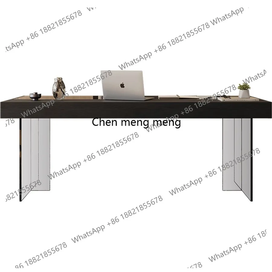 Italian Minimalist Desk Office Plain Wood Luxury Desk Office High-end Acrylic Sturdy Office Furniture Scrivanie Per Ufficio