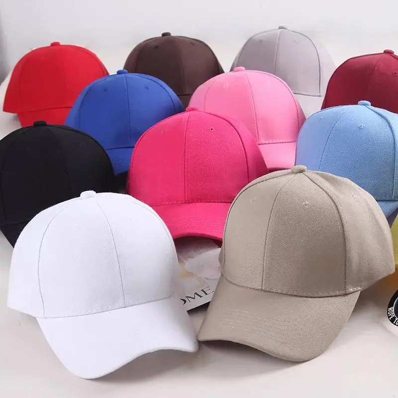 Candy Color Cute Baseball Caps For Children Kids Summer Hat Student Sun Protection Peaked Caps Travel Holiday Beach Sunshade Hat