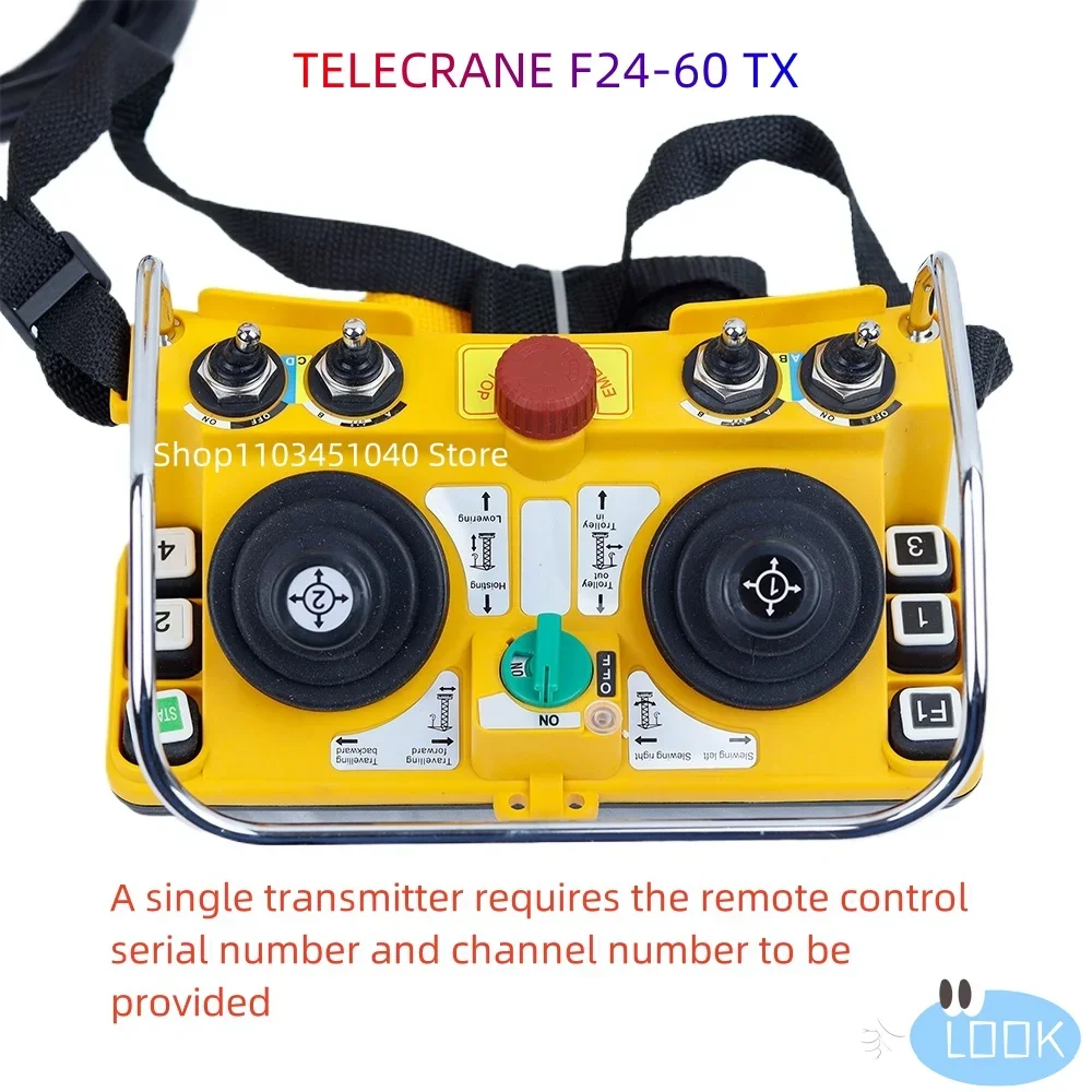 Single transmitter industrial remote control F24-60 tower crane dual joystick elevator wireless remote control
