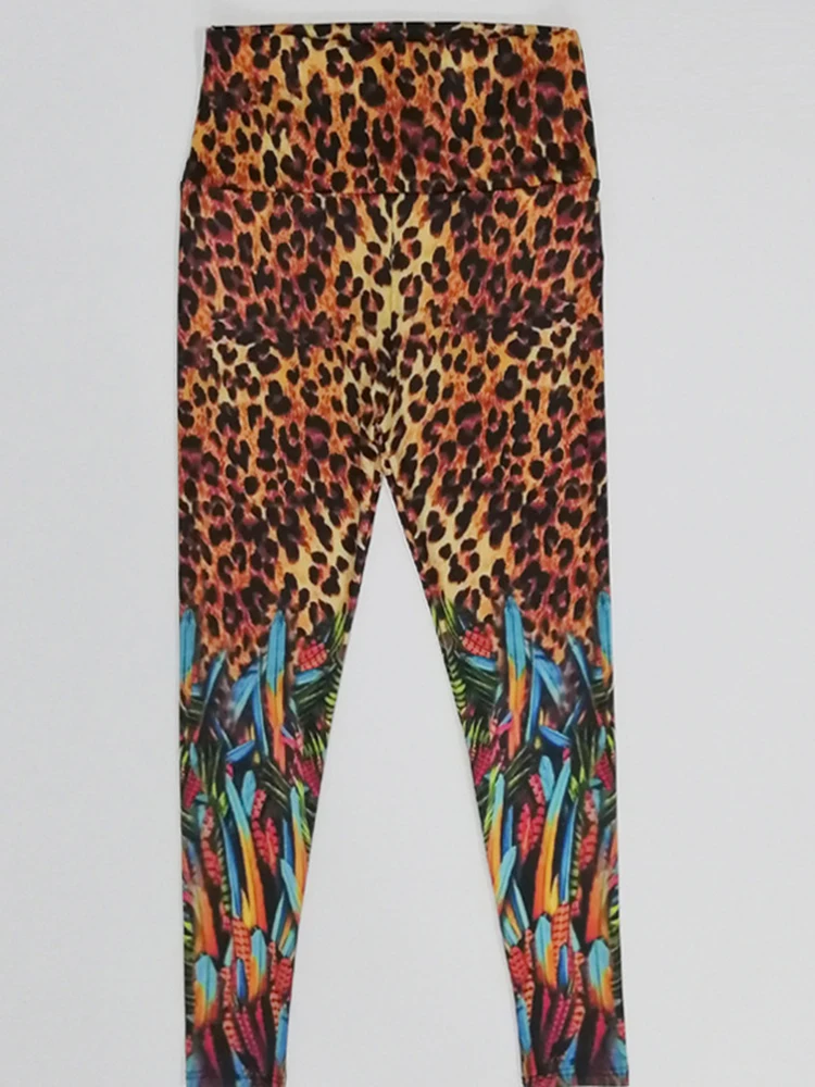 Digital leopardo impressão cintura alta yoga calças para mulheres, esportes fitness leggings, push up ginásio calças, sexy jegging, moda