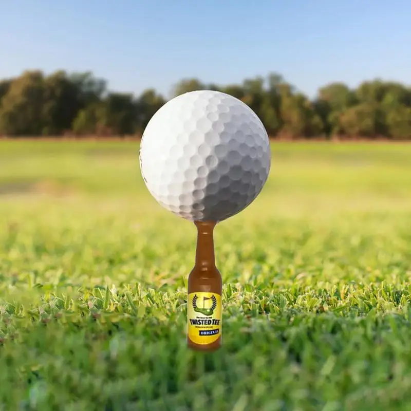 Funny Golf Tees Resin Bottle Shape Golf Tees Golf Training Accessories for Driving Range Reusable Golf Tees for Golf Game