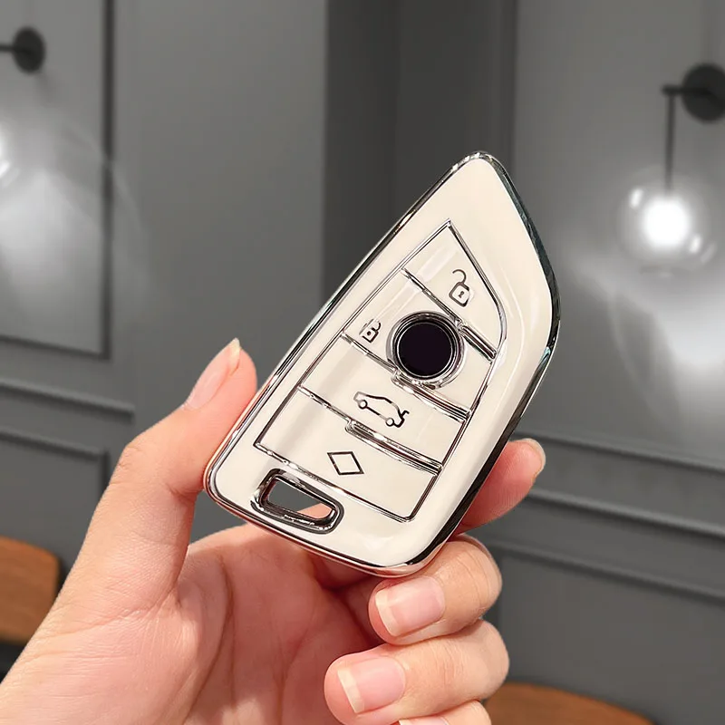 

Fashion TPU Car Key Case Cover Key Bag For BMW 2020-2022 G20 G30 X1 X3 X4 X5 45e G05 X6 F20 i4 G21 f40 f80 35i 3 5 7 Accessories
