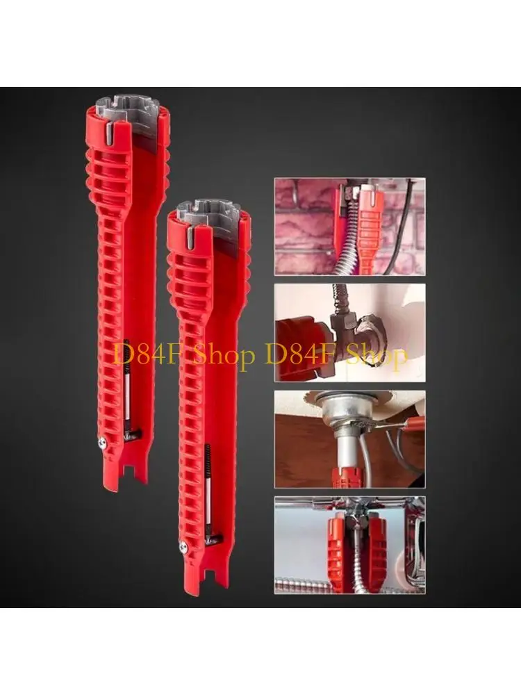 D84F Multifunction Wrench Repair and Installation Tools for Toilet Bathroom Faucet and Sink Installer Water Pipe Spanner
