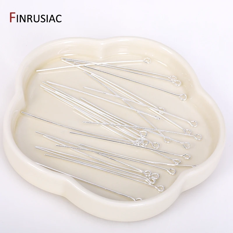 50 Stück/Lot 18k vergoldete Messing-Kugelnadeln/Augenstifte/Flachkopfnadeln für die Schmuckherstellung, DIY-Nadelzubehör im Großhandel – Detail 21