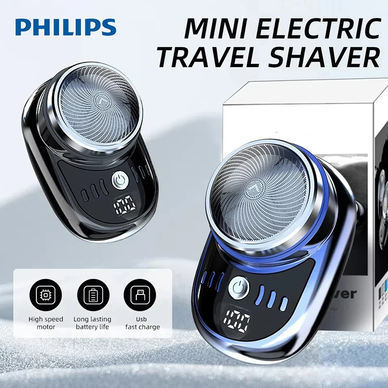 PHILIPS Electric Shaver Portable Wet And Dry Use Razor Man Travel Attire Rechargeable Shaver Charging Shaving Tool Machine