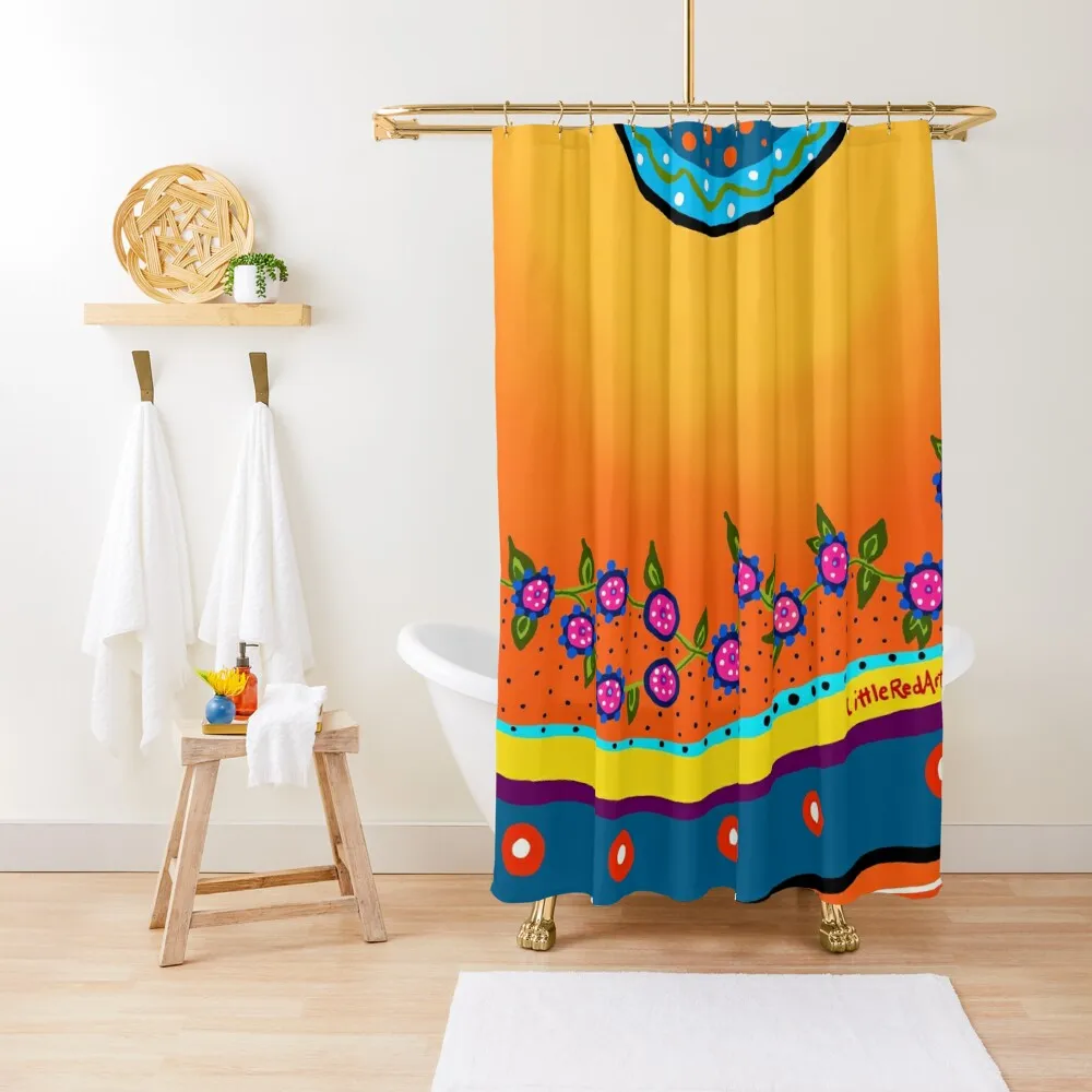 

Blazing Blooms Shower Curtain For Shower Cover Cute Shower Bathroom And Products Curtain