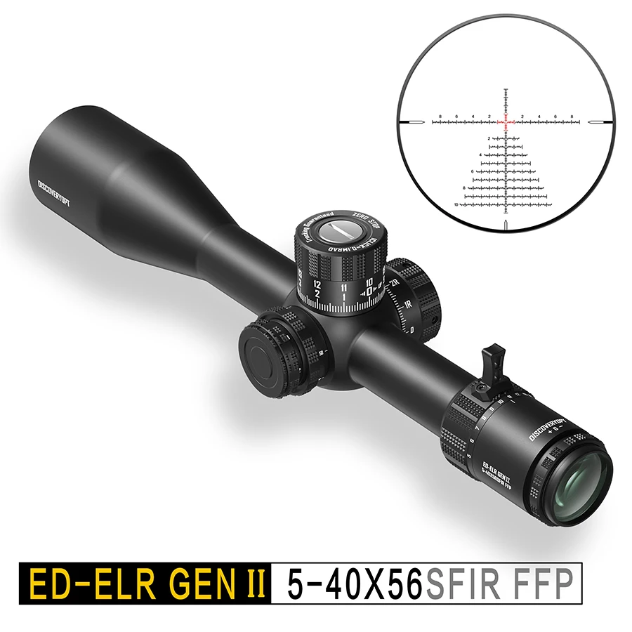 

Discovery ED GENII 5-40X56SFIR Tactical Sight Illuminated Super HD Shockproof Riflescope First Focal Plane Imported Glass Scope