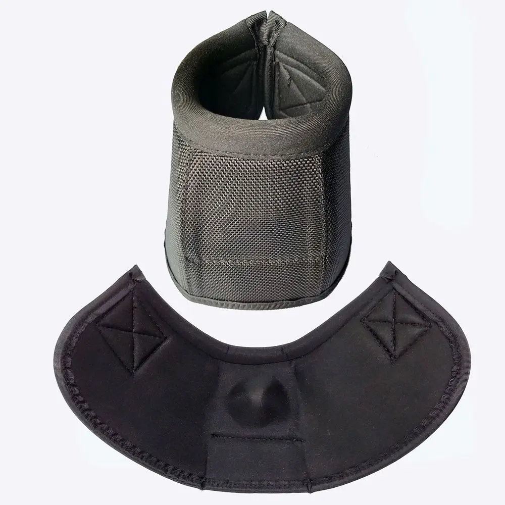 Protectores de pies de caballo duraderos, botas de caballo de tela Oxford negra, resistentes al desgarro, Protector de muñecas de pezuña resistente, 1 par