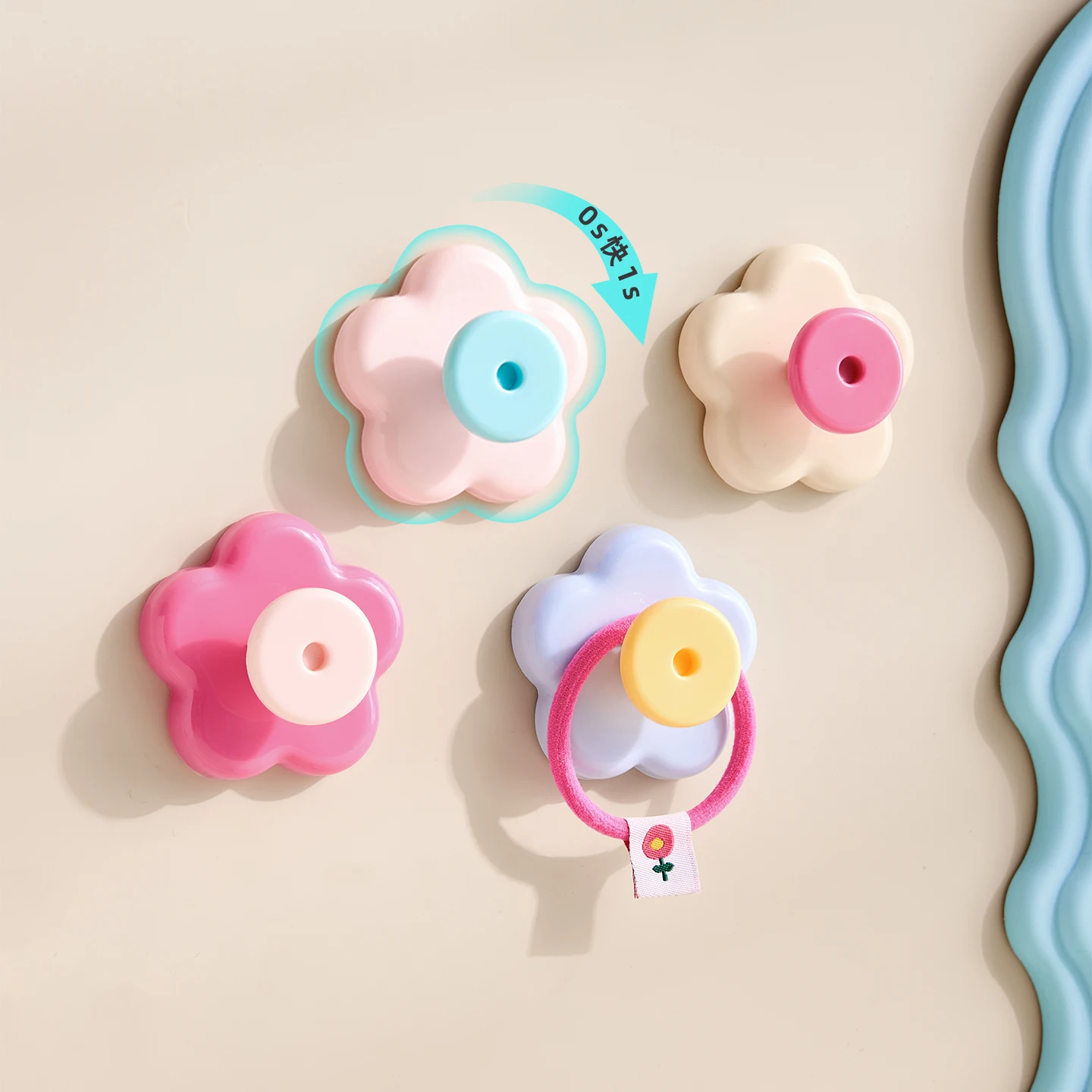 Suction Cup Hook, No Punching Hole, Hanging Clothes Hook Behind the Door, Bathroom Strong Load-Bearing, No Trace, Bathroom Cute