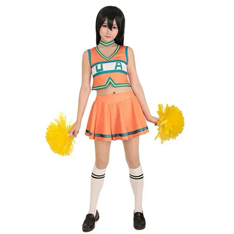 

Костюмы на Хэллоуин Boku No Hero Academia My Hero Academia Asui Tsuyu, карнавальный костюм, униформа поддержки болельщика