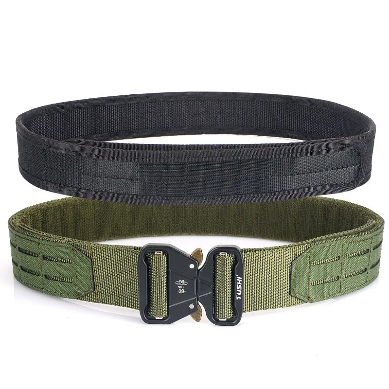 ZK30 2 Inch Tactical Belt Molle Combat Battle Belt Double Layer Metal Buckle Fighter Belts combat belt quick molle battle belt