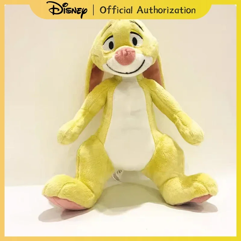 35CM Disney Winnie The Pooh Rabbit Doll Cartoon Plush Toy Yellow Cute Anime Soft Kawaii Companion Children's Birthday Gift