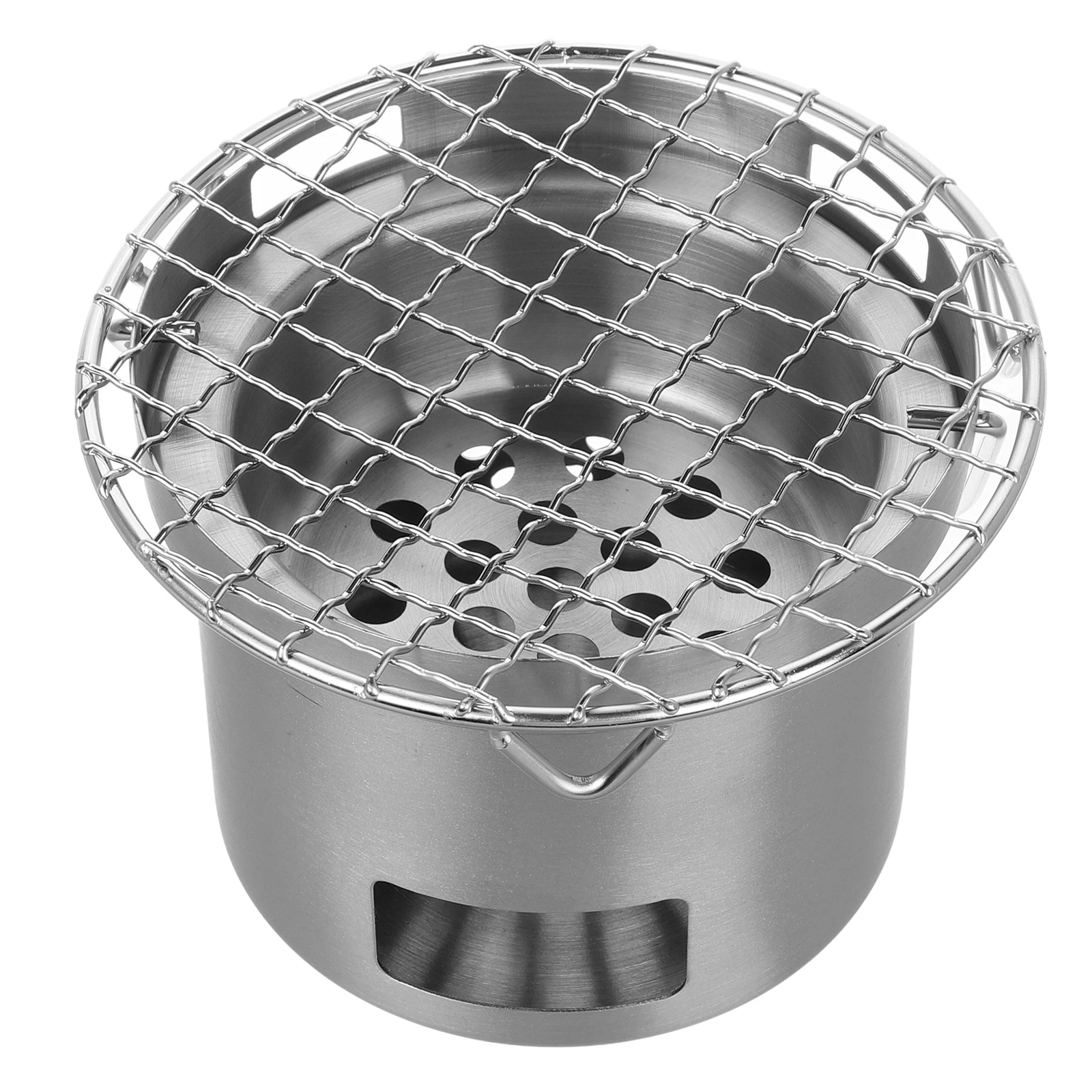 

Stainless Steel Grill Camping Charcoal Stove Barbecue Cooking Burner Bbq Supply Make Tea Rack