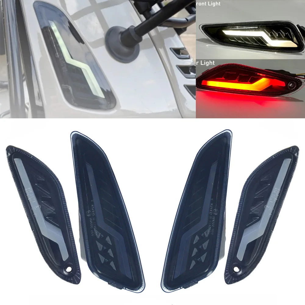 Motorbike Front Rear E-Mark Turn Signals Blinker Daytime Running LED Light For Vespa Piaggio Primavera 50 125 150 2013-2022 2023