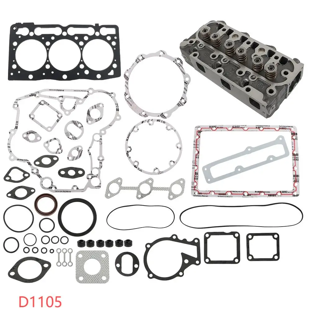 

D1105 D722 D750 D782 D850 D902 D905 D950 D1105 D1100 D1101 Cylinder Head Gasket Set Full Overhaul Gasket For Kubota