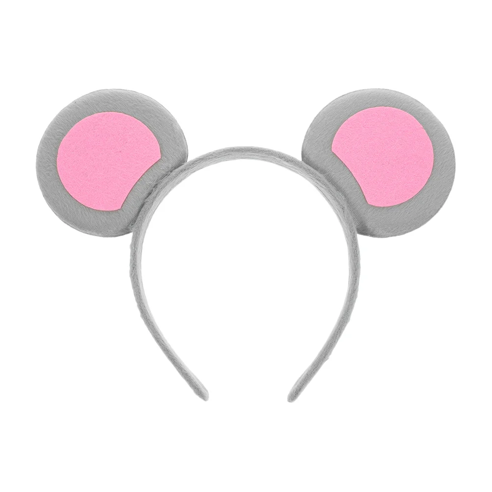 4 Pcs Animal Ear Headband Hair Bands Mouse Ears Cosplay Headpiece Headbands for Women Fabric Costume Baby