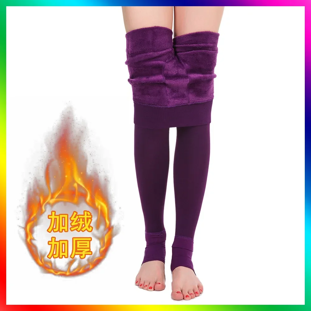 طماق النساء مكدسة طماق حجم كبير الملابس للنساء أفخم سميكة كبيرة طماق السراويل النساء صبغ صبغ