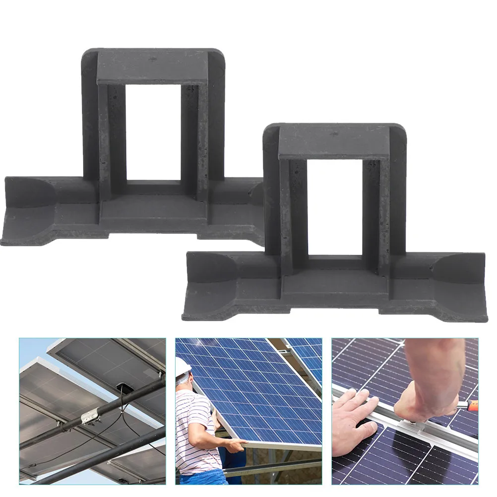 12Pcs Photovoltaic Panel Water Drain Clips ABS Drainage Clip for Outdoor Solar Panel Cleaning Mud Removal Stagnant Water Guide