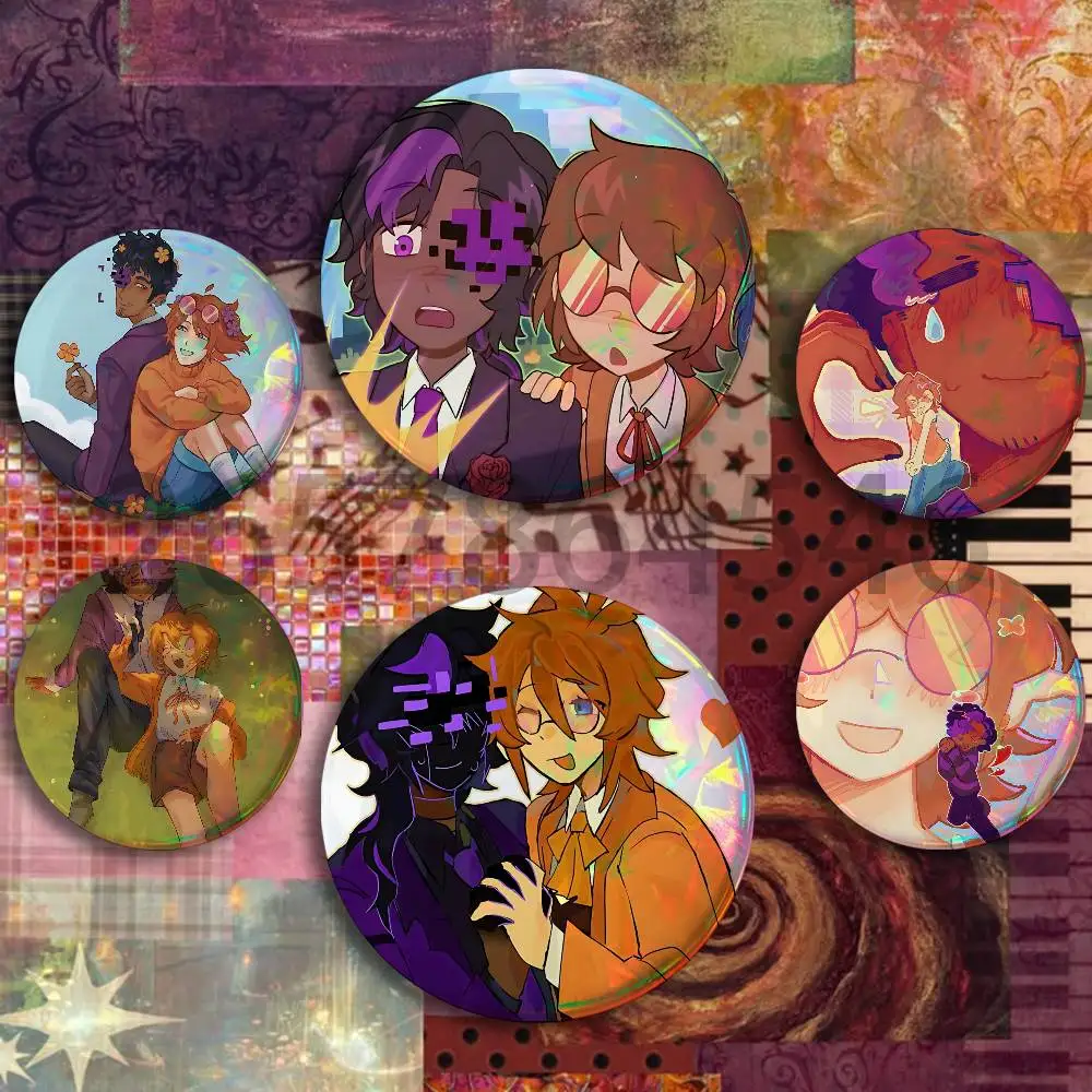 S-Squiddo A-Ashswag S-Squidswag Button Badge Set Pin Single Pack Anime Merch for Ita Bags Badge Collectible Buttons