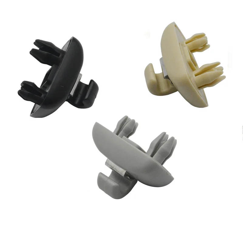 2PCS Car Interior Sun Visor Cap Clip Hook Fixing Clips For AUDI A1 A3 A4 A5 Q3 Q5 S3 S4 S5 TT Allroad Interior Accessories