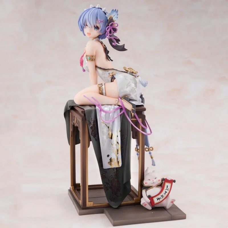 22cm Anime Another World Cartoon Character Rem Emiria Sexy Elegant Modle Computer Desktop Cabinet Handmade Ornaments Collection