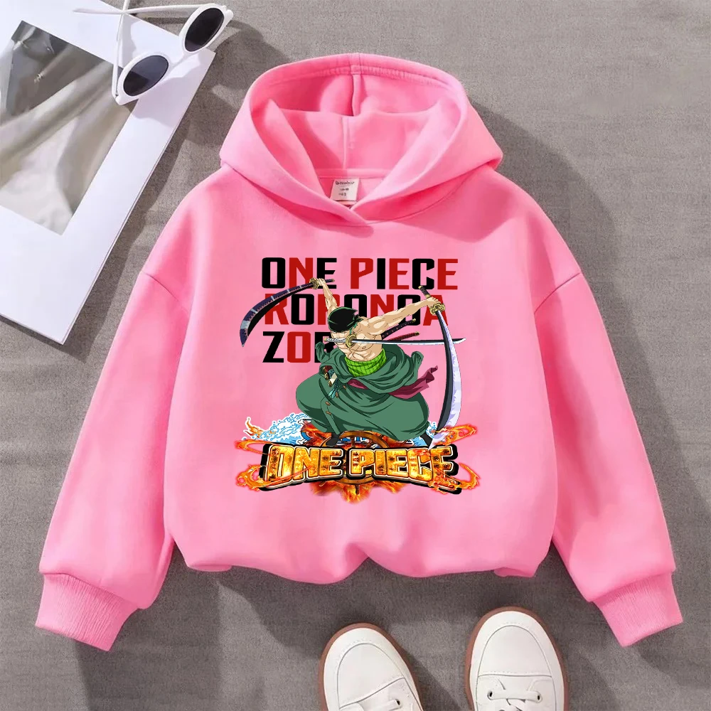 

One Piece Jinbe Kids Hoodie Anime Character Printed Children's Sweatshirt Casual Pullover for Boys Girls