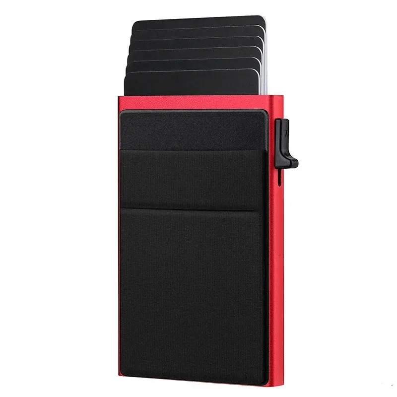 Unisex Anti Rfid Blocking Protected ID Kredit Magic Card Holder Männer dünne schlanke minimalistische Smart Wallets Metall ID Cardholer Case