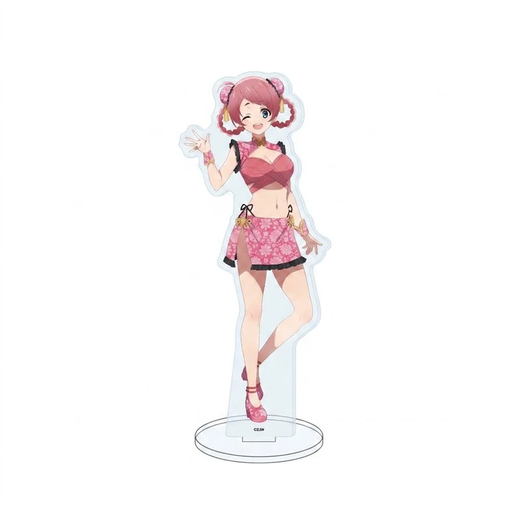 Zombie Land Saga Sakura Saki Cheongsam Swimsuit Ver 10&15CM Acrylic Stand Keychain 2026 New Anime Stand Desk Decor Collection