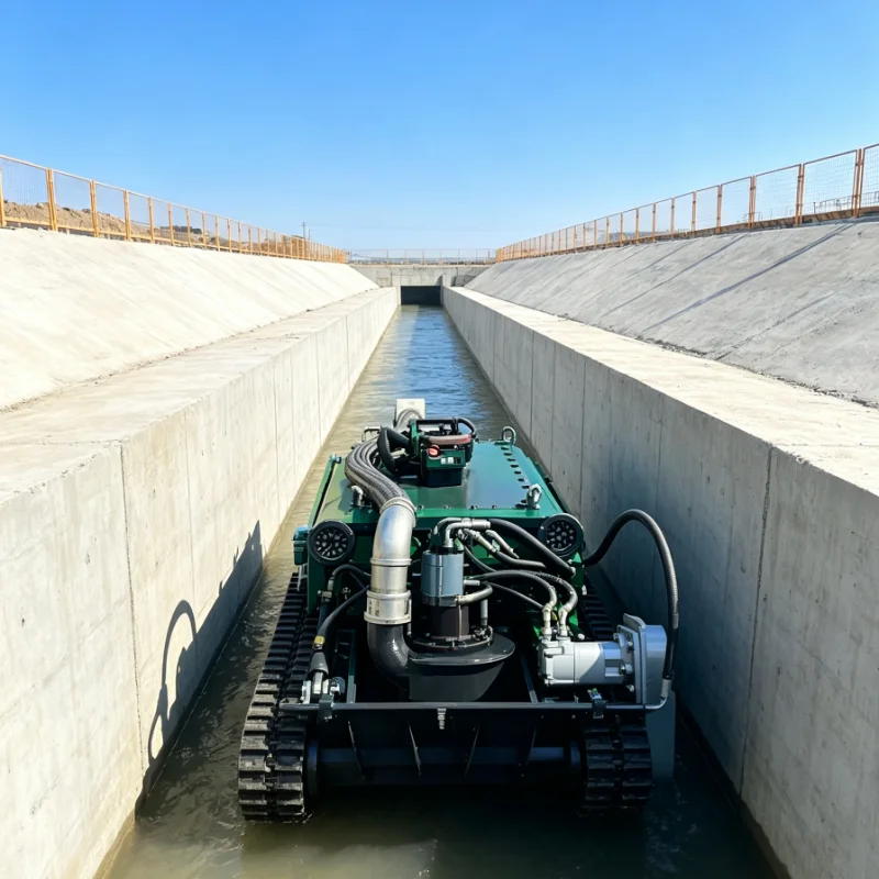 Customized Crawler Dredging Equipment With Camera Monitoring For Municipal Drainage System Pipeline Cleaning Robot