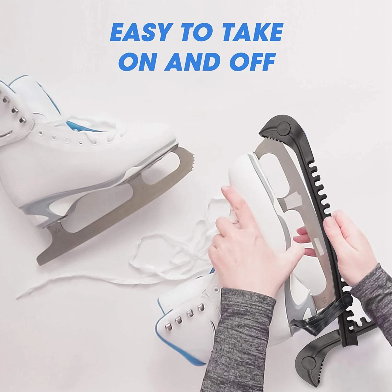 Universal Ice Skate Blade Protetores, guardas com fivela ajustável para patinação e hóquei