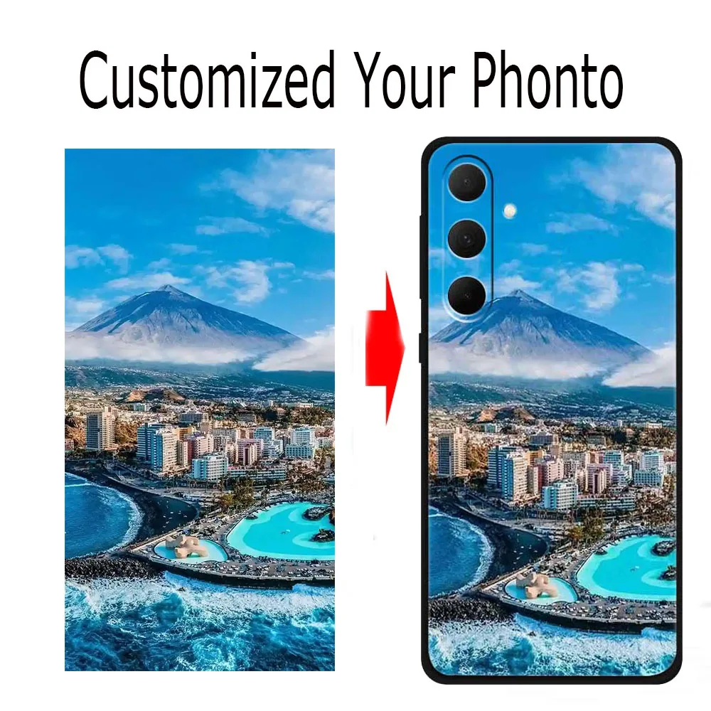 Customized DIY Photos Phone Cases For Samsung Galaxy A15 5G A14 A13 4G A05S A04S Silicone Case Design Picture Texts Soft Fundas