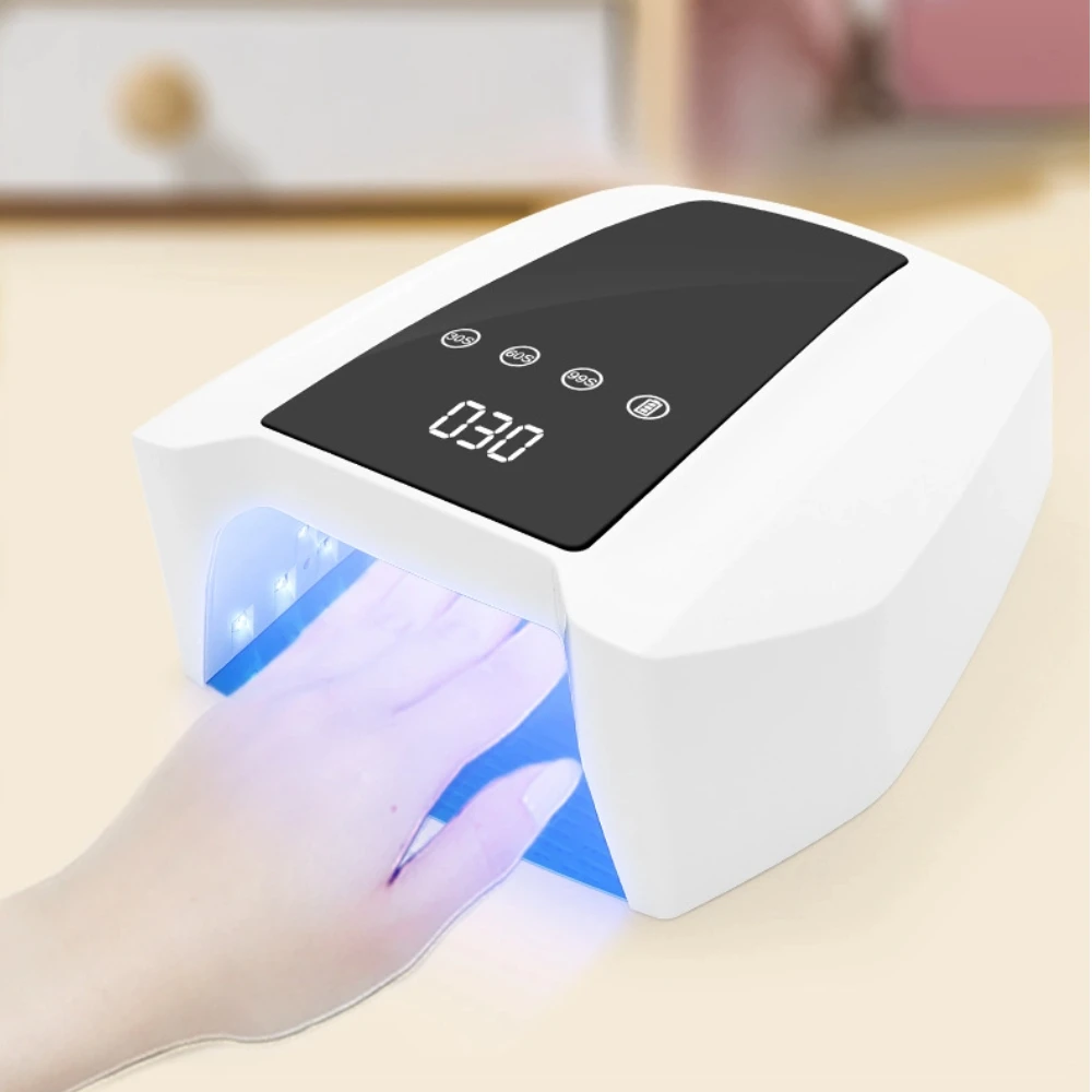 72W krachtige oplaadbare nagellamp draadloze gellakdroger UV-licht voor nagels manicure licht draadloze nagel UV LED-lamp