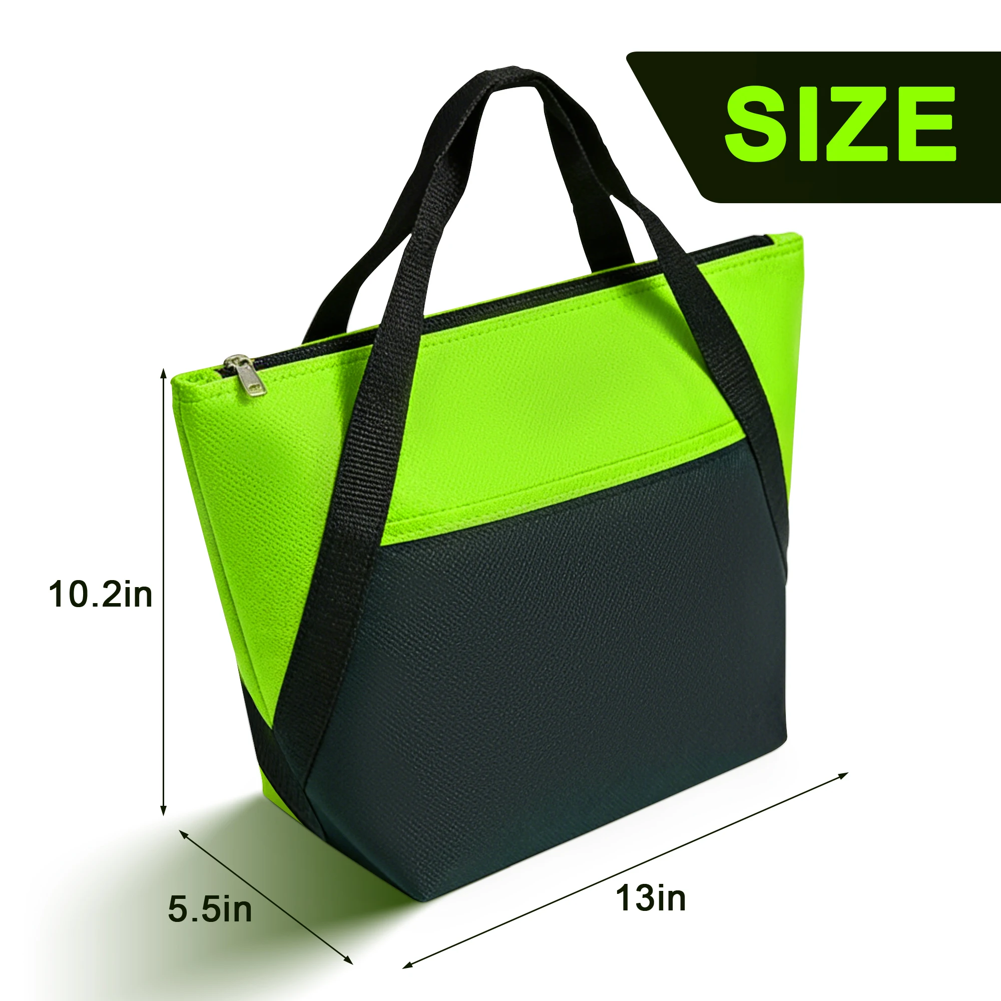Insulated Lunch Bag, Large Capacity Thermal Leakproof Lunch Tote, Heavy-Duty Oxford Cloth Lunch Box, Keeps Food Hot/Cold for Hours, Spacious for Adults & Families, with Shoulder Strap, for Work School Picnics Travel, Stylish Meal Carrier, Highquality Insu