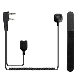 Walkie Talkie 2 Pin to 2 Pin Female Earpiece Audio adapter Cable With PTT  for BAOFENG KENWOOD QUANSHENG WOXUN PUXING Radio