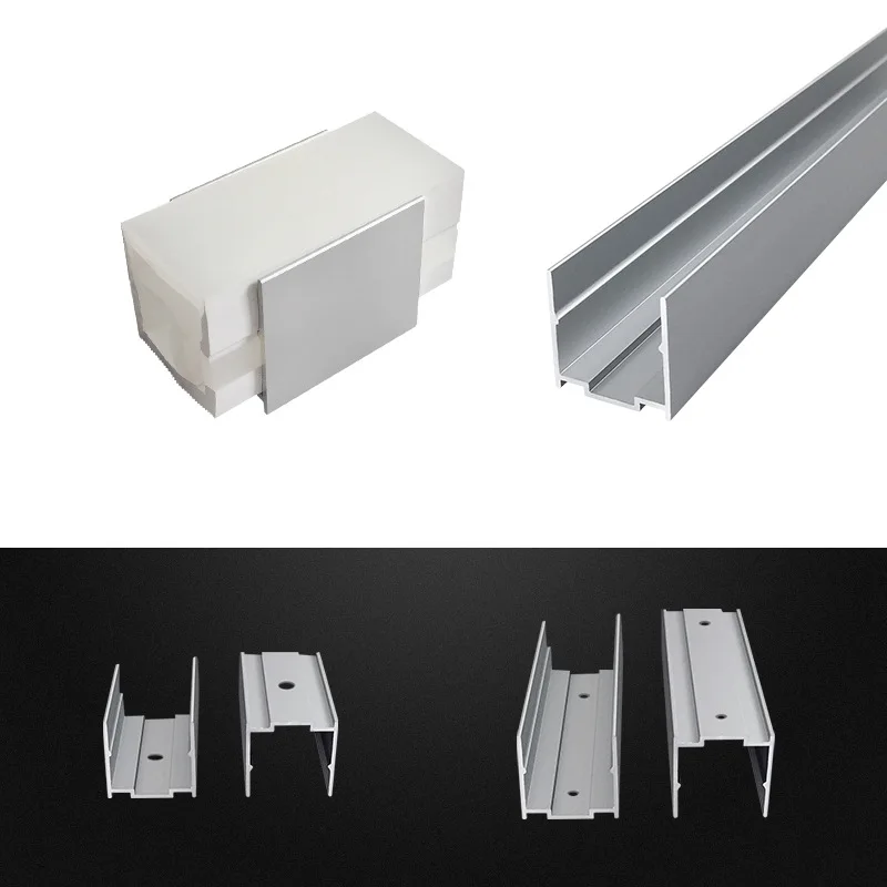 0.5 متر/1 متر مرنة LED النيون قطاع ضوء مشبك ثابت U-شكل الألومنيوم قناة مشبك قاعدة مرنة سيليكون أنبوب شنت قوس