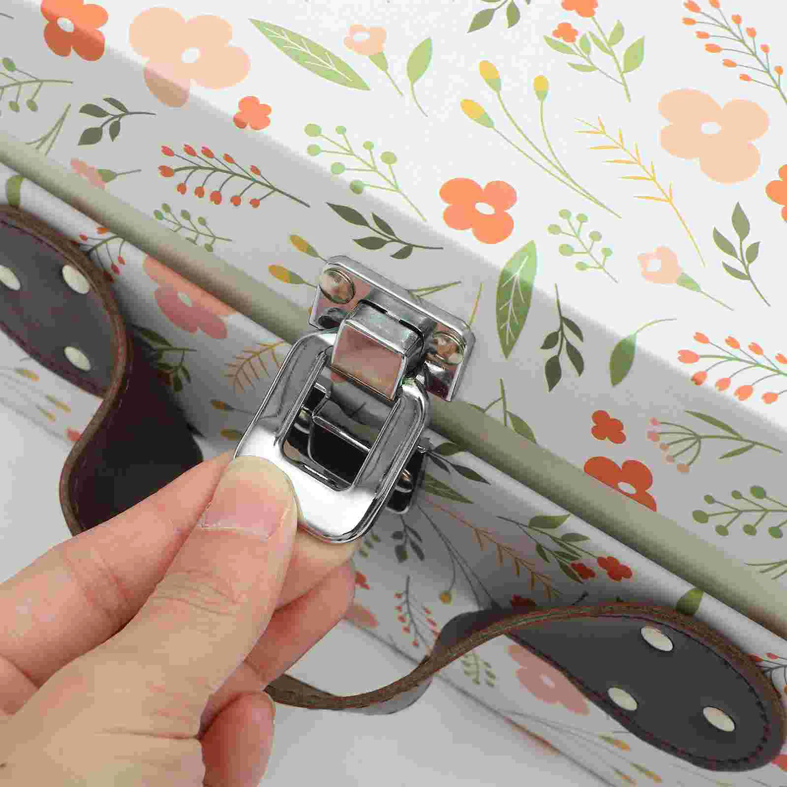 Vintage Decor Portable Storage Box Paper Gift Suitcase Wedding Party Supplies Mini Festival Holder Bride