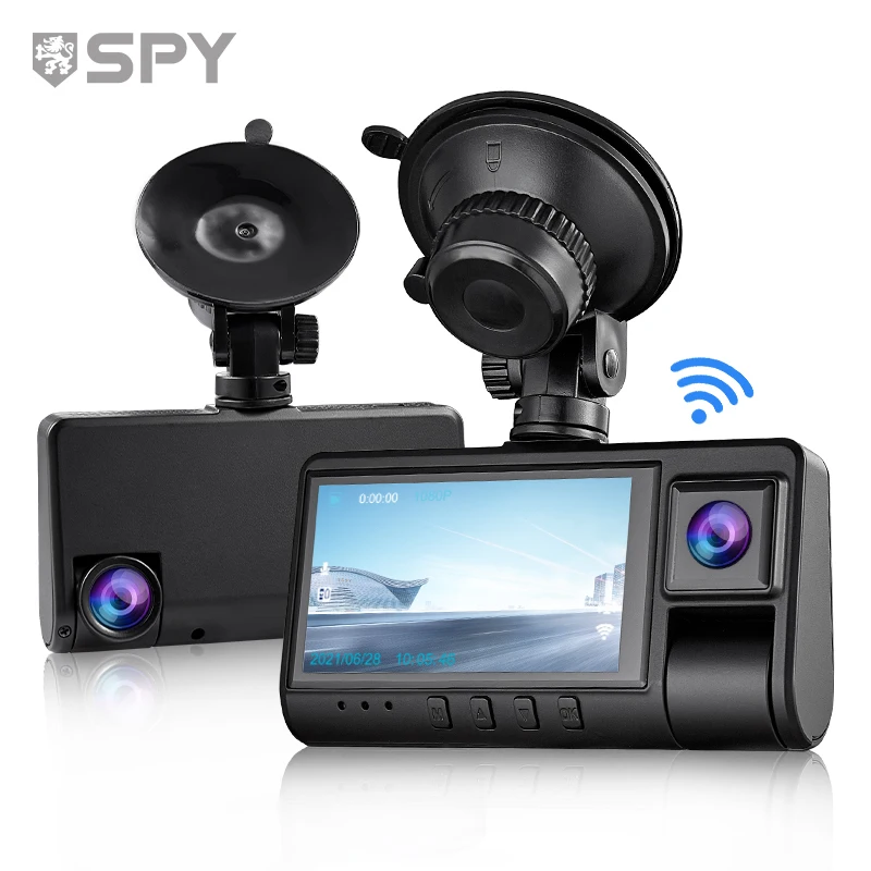 

Hot Sale 4K Dual Lens Car Reverse Video Recorder 3-Channel Dash Cam With 1440p Resolution Rear View Mirror Dash Cam