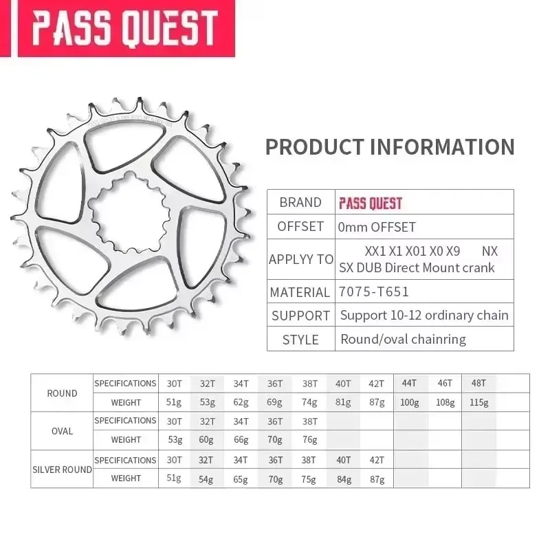 Direct Mount Chainring Round Oval Black Narrow Wide Teeth Chainwheel 30t 32T 36 36t,For Sram Eagle xx1 xo Mtb Mountain Bike Tray