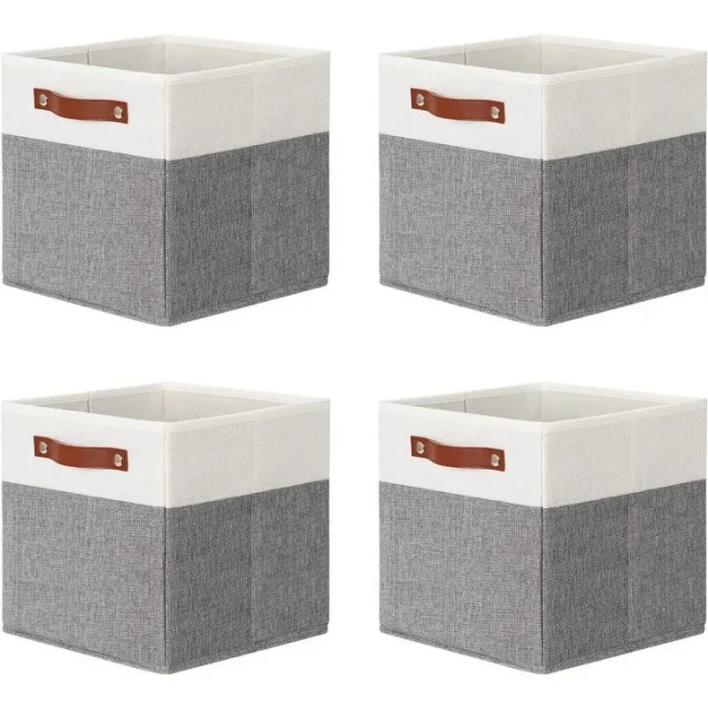 

Fabric Storage Cubes Bins Baskets for Shelves,Cube Storage Bins, Foldable Decorative Storage Basket