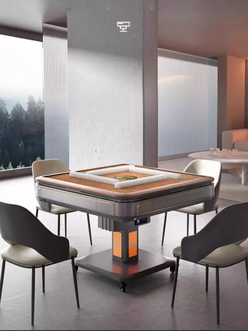 Modern Fold Dining Table Brain Power Warm Breeze No Push Card Mahjong Table Home Relaxation Mesa De Comedor Home Furniture LVMC