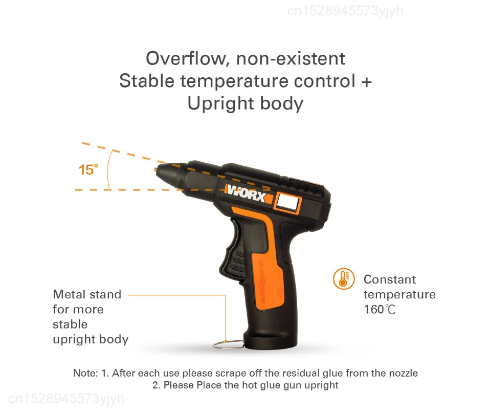 Xiaomi Worx 4V Melt Hot Glue Gun WX890 Electric Glue Gun Rechargeable Wireless Repair Tool Heat Mini Gun 7mm Glue Stick DIY Tool