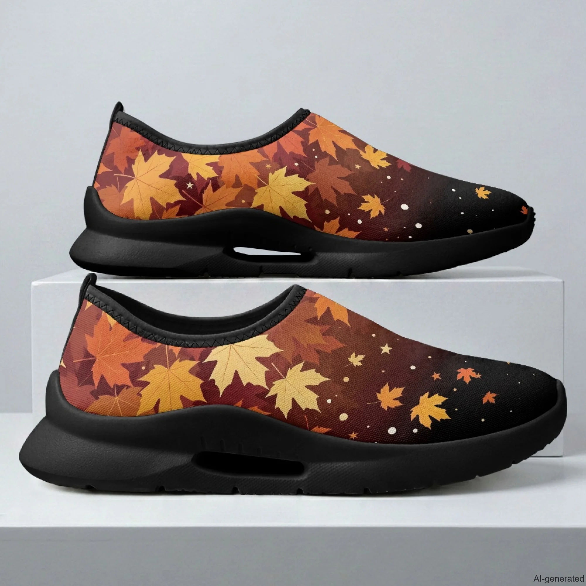 XIXIRIMIDO Non Slip Shoes for Woman for Nurse Casual Shoes Slip On Walking Shoes Maple Leaf Shoes Male Sneakers Running Sneakers