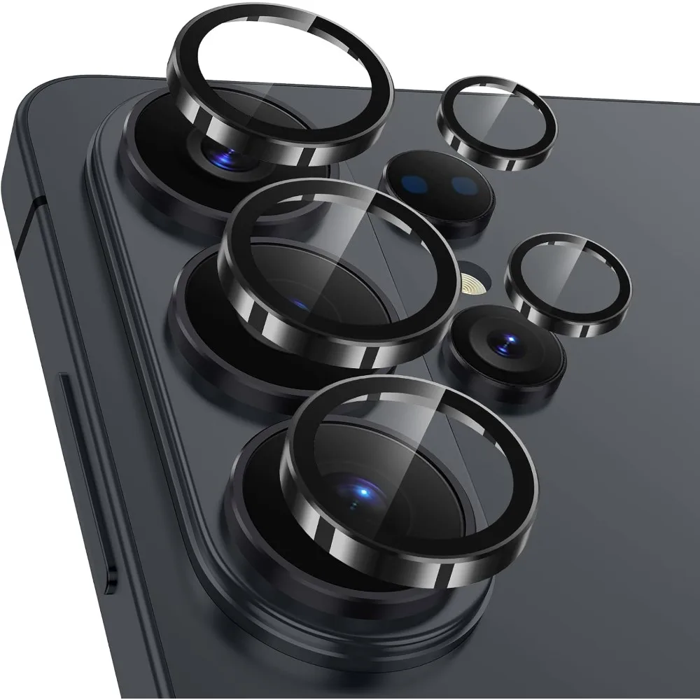 9H Hardness with Metal Ring Camera Protector for Samsung Z Fold 8 Ultra 8 7 6 5 Tempered Glass Lens for Samsung Z Flip 8 7FE 6