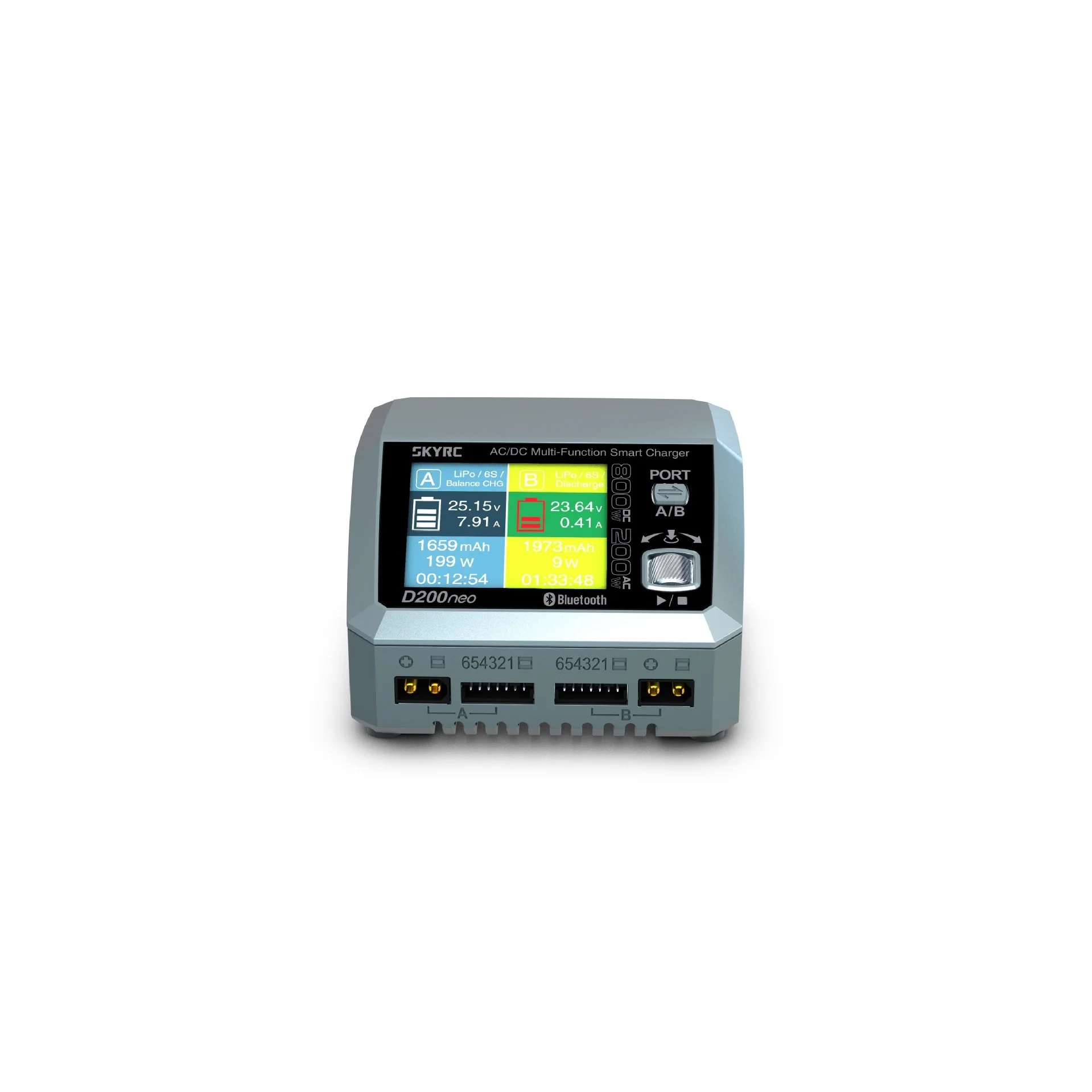 SkyRC D200neo 800W Dual Channel, AC DC Charger PC3.0 Bluetooth APP Control