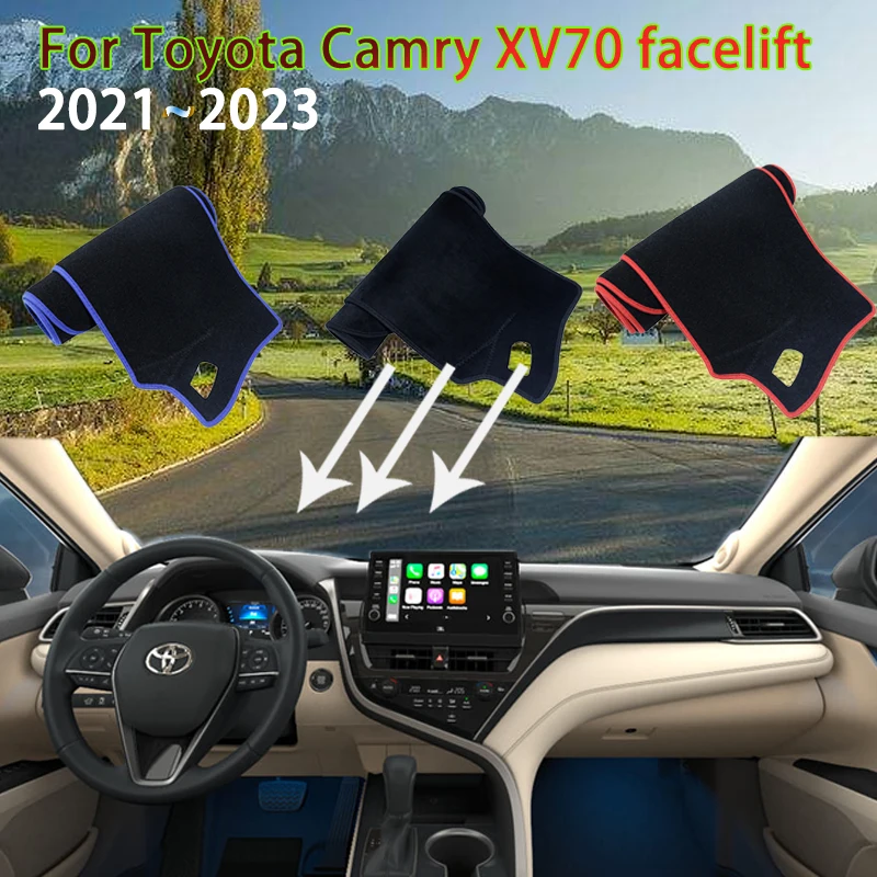 

Накладка на приборную панель для Toyota Camry XV70 70 Facelift 2021 2022 2023, автомобильные противогрязные коврики, аксессуары для автомобиля